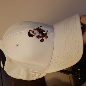 Adidas white grumpy golf hat